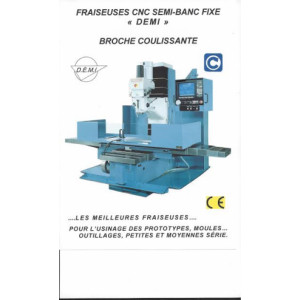 Fraiseuse de précision semi banc fixe DF4-CNC - Courses: 1300*500*750 mm