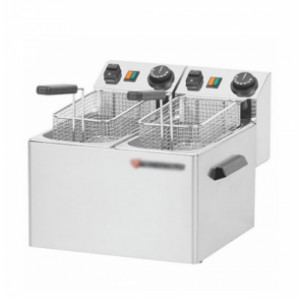 Friteuse électrique professionnelle inox - Friteuse 2 x 5 Litres à poser