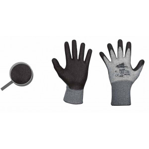 Gant anti coupure nitrile fin - Taille : De 6 à 10 - Matière : Nitrile noir