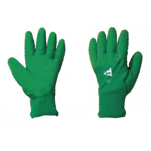 Gant latex crêpé - Taille :  De 7 à 10 - Matière : Latex crêpé vert