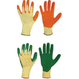 Gants grip latex - Tailles : 8 - 9 - 10