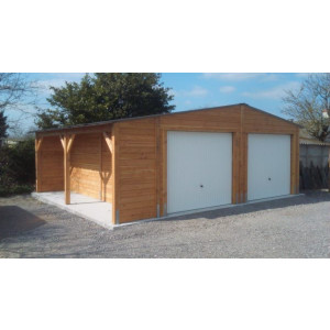 Garage-bûcher - Conception : Bois Français 100% Douglas