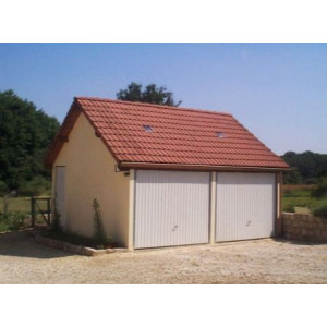 Garage double en béton - Abri auto