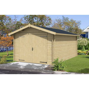 https://www.techni-contact.site/ressources/images/produits/merchandising/garage-en-bois-avec-double-porte-battante-41142146-1.jpg - Dimension Hors-tout : 3,82 x 5,60 m