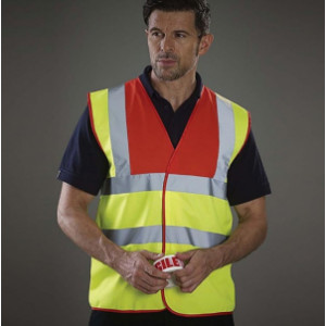 Gilet de sécurité fluo - Tailles : S - 3 XL