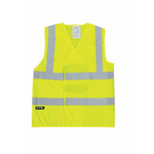 Gilet de signalisation fluorescent - Tailles : M /  XXL