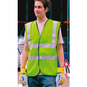 Gilet haute visibilité jaune - Gilet conforme à la norme EN471 classe 2