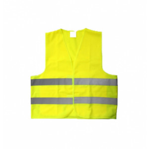 Gilet jaune de sécurité réfléchissant - Bandes  réfléchissantes : 2   -  Matière : Polyester