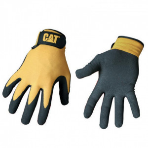 Gant de manutention humide et grasse  CATERPILLAR - Taille : 9 - Enduction nitrile paume et doigts sur support Nylon - Norme : EN 388 ( 3211)