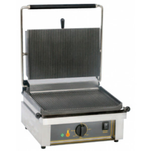 Grill panini professionnel 3 Kw - Puissance : 2 / 3 Kw - Dimensions : 330 x 385 x 220 / 430 x 385 x 220 mm - Surface de cuisson : 260 x 240 / 360 x 240 mm