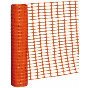 Grillage souple orange chantier TP - Rouleau de grillage plastique 50X1M