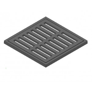 Grille pour fontaine à cadre B 125 - Classe : B 125 - Dimensions :de 250 x 250 à 400 x 400 mm