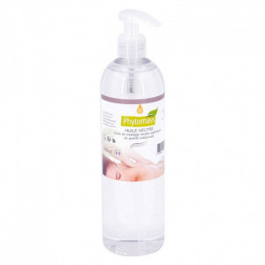 Huile de massage neutre minérale - Bouteille de 500 ml et bidon de 5 L