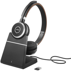 Jabra Evolve 65 UC Duo + Socle de charge -Casque Téléphonique - GNEVOL65DP-Jabra GN

