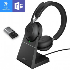 Jabra Evolve2 65 MS Stereo USB-A avec base -Casque pour téléphone mobile - GNEVOL265DMSUPAB-Jabra GN

