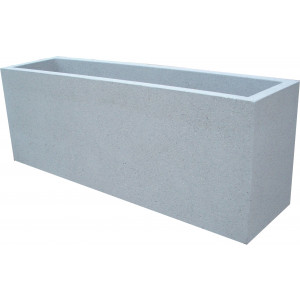 Jardinière béton rectangulaire moderne - Dimensions (L x l x h) : 150 x 40 x 60 cm