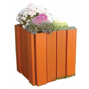 Jardinière bois carrée - Capacité : 100 Litres