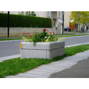 Jardinière granit carré ou rectangulaire - Jardinière modèle Paquetage