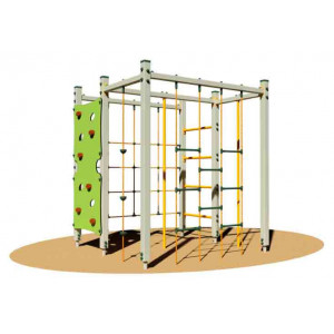 https://www.techni-contact.site/ressources/images/produits/merchandising/jeu-a-grimper-exterieur-65276323-1.jpg - Pour enfant de 3 à 12 ans – Dimensions : 210 x 210 x 245h cm