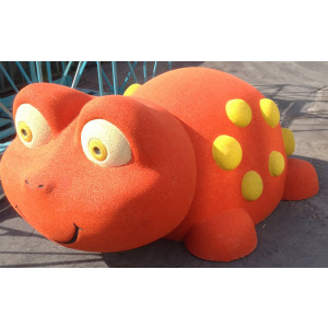 Jeu caoutchouc grenouille 3D pour aire de jeux - Dimensions (H x L x l) : 80 x 155 x 250 cm