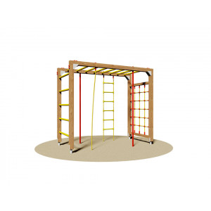 Jeu d'escalade pour enfants - Dimensions (L x P x H): 120 x 250 x 220 cm