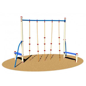 https://www.techni-contact.site/ressources/images/produits/merchandising/jeu-exterieur-a-grimper-57521167-1.jpg - Pour enfant de 3 à 12 ans – Dimensions : 285 x 380 x 250h cm