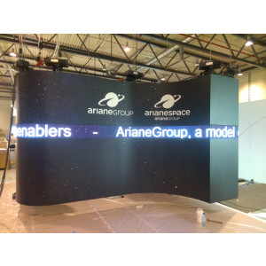 Journal lumineux flexible - À message variable, adapter à des salons, des expositions