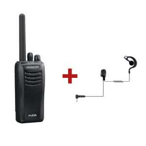 Kenwood Protalk TK-3501 + contour d'oreille -Talkie Walkie sans Licence - KW3501BR-Kenwood
