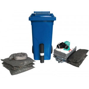 Kit absorbants 125 litres - Kit absorbants universel, pour hydrocarbures ou produits chimiques