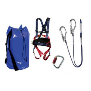 Kit antichute professionnel avec sac emballage - Longe double en Y et absorbeur d’énergie