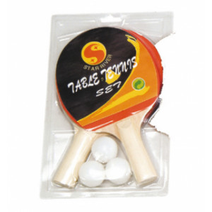 Kit de ping pong pour écoles - 2 Raquettes   3 balles