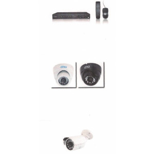 Kit de videosurveillance 4 cameras - Pack  vidéo surveillance intérieur et extérieur HDMI/VGA