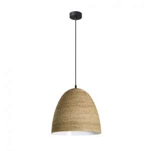 Lampe de plafond de style scandinave - Lampe de plafond de style scandinave fabriquée en métal et en chanvre