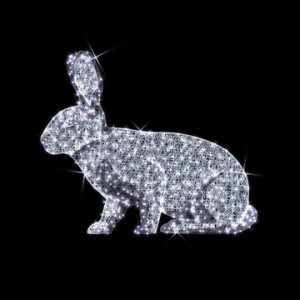 Lapin illuminé - Poids: 12 Kg 
Dimensions différentes 