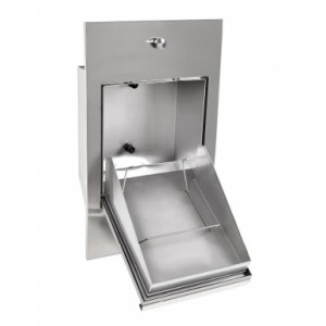 https://www.techni-contact.site/ressources/images/produits/merchandising/lave-bassin-encastrable-12721354-1.jpg - Acier inoxydable AISI 304 - Finition :Sanité - Avec un ou deux boutons poussoirs temporisés - Encastrable