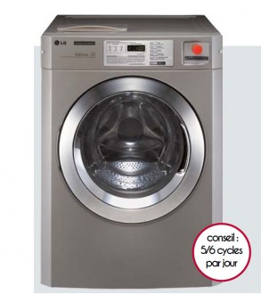 Lave linge professionnel 16kg - Essorage : 980 t/mn