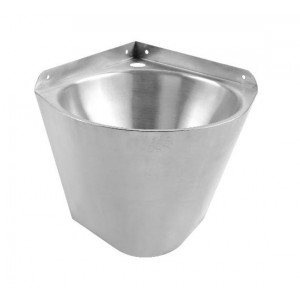 https://www.techni-contact.site/ressources/images/produits/merchandising/lave-mains-d-angle-rond-sans-robinet-14377394-1.jpg - Acier inoxydable AISI 304 - Finition: Satiné ou Brillant - Attaché au mur