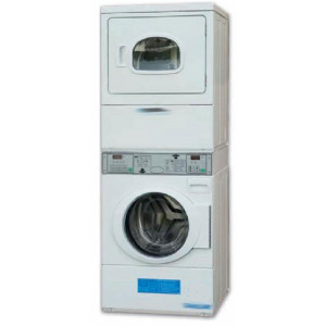 Laveuse essoreuse en colonne - Capacité : 8 Kg - Machine à laver + séchoir