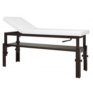 Lit de massage réglable - Dimensions (L x l x H) : 190 x 71,5 x 75 - 100 cm