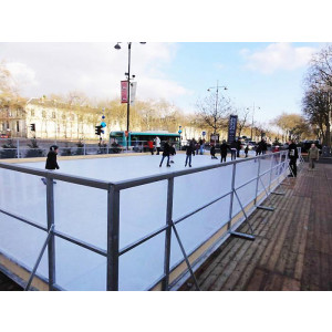 Location patinoire synthétique - Epaisseur : 20 mm