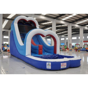 Location toboggan aquatique gonflable - Dimension : 10m x 4m x 6mh