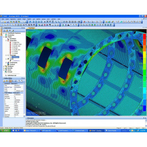 Logiciel de calcul CAO - Système de modélisation d'éléments finis et de post-traitement