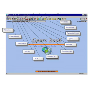 Logiciel gestion de parc informatique - Gère tout type de Parc informatique : les matériels et leurs composants et logiciels