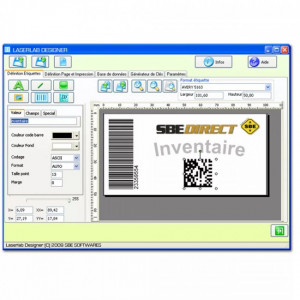 Logiciels d’impression d’étiquettes - Choix important de types de code-barres 1D ou 2D