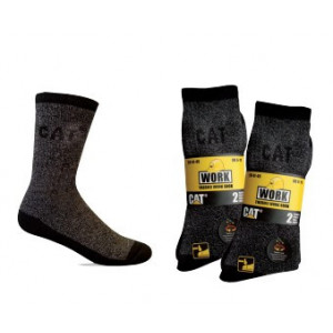 Chaussettes d'hiver Caterpillar - Matière : 41% coton, 41% acrylique, 15% polyester, 3% élastane - Tailles : 41/45 