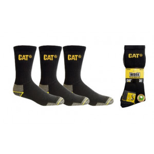 Chaussettes montantes Caterpillar - 75 % coton - 22 % polyester - 3 % élasthanne - Tailles : 41/45 ou 46/50 