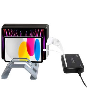 https://www.techni-contact.site/ressources/images/produits/merchandising/ls-10u24c-200-25786241-1.jpg - Il s'agit d'un chargeur de tablette multifonction à sortie USB-C à 10 ports de 200 W, pratique pour que plusieurs appareils accèdent au port.