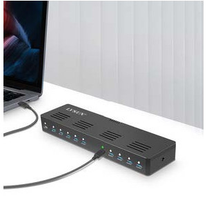 https://www.techni-contact.site/ressources/images/produits/merchandising/ls-s10-800w-74328917-1.jpg - Ce chargeur USB-C à 10 ports offre 800 W de puissance, vous permettant de charger 10 appareils simultanément. Le chargeur est compatible avec une large gamme d'appareils et dispose d'une solution intelligente d'allocation de puissance, offrant un taux de