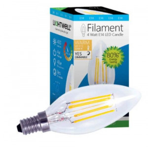 Luminaire Led à filament - Consommation en watt : 4W - Diffusion Lumière : 360°