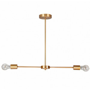 Luminaire style vintage rétro avec deux bras - Dimensions : Ø 80 × 80 cm